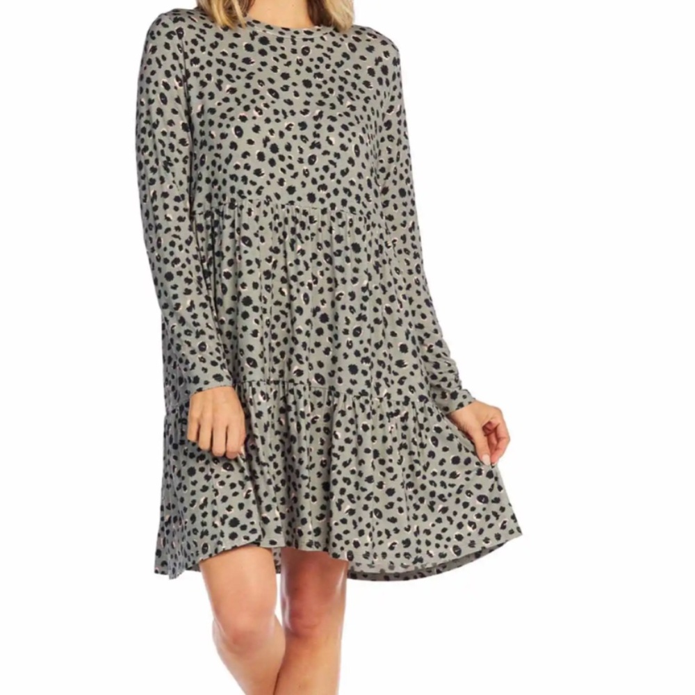 NEW!! Mud Pie Leopard - Minnie Tiered Dress